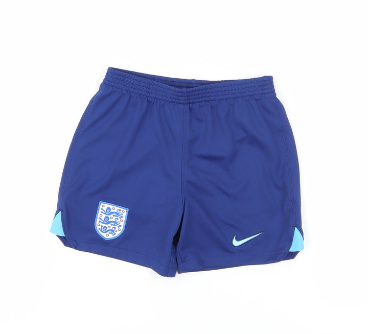 Nike Boys Blue Athletic Football Shorts XS New