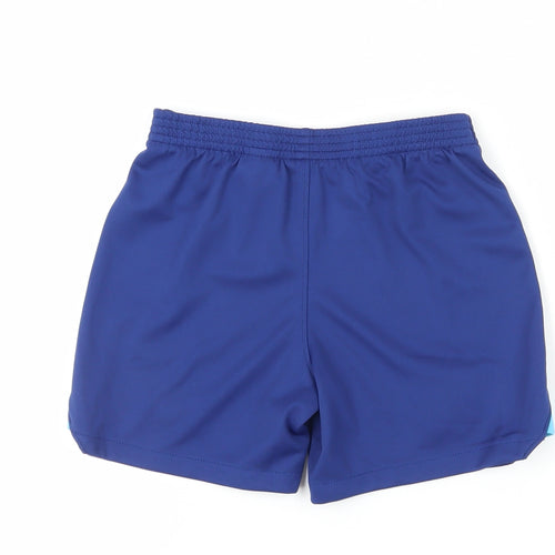 Nike Boys Blue Athletic Football Shorts XS New