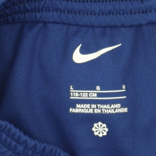 Nike Boys Blue Athletic Football Shorts XS New