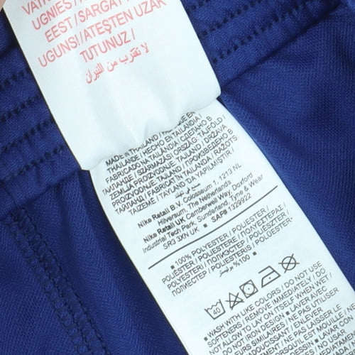 Nike Boys Blue Athletic Football Shorts XS New