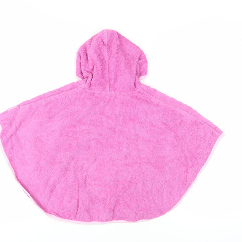 JoJo Maman Bébé Pink Hooded Robe 0-2 Years Unisex Baby