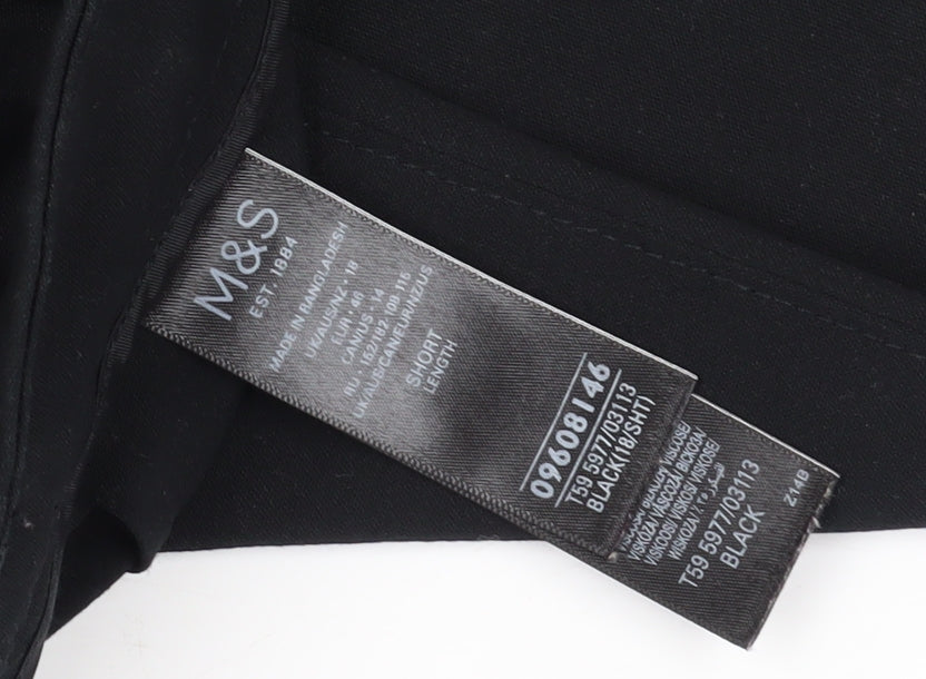 Marks and Spencer Women's Black Dress Pants - Size 18