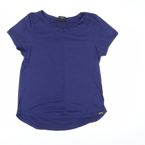 North Ridge Women's Blue V-Neck T-Shirt Size 12