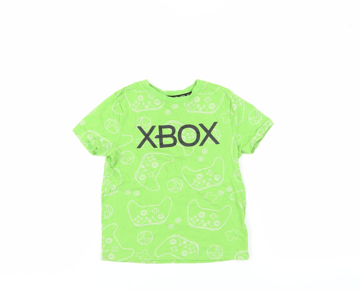Xbox Graphic Boys Green T-Shirt 5-6 Years Short Sleeve