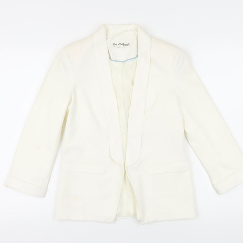 Miss Selfridge Women's White Tuxedo Blazer Size 10