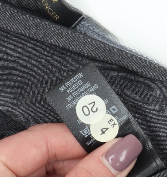 Marks and Spencer Women's Grey Velvet Bolero Jacket Size 16