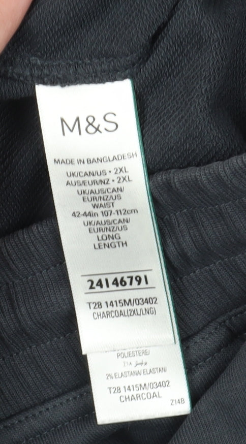 Marks and Spencer Men's Black 2XL Jogger Trousers