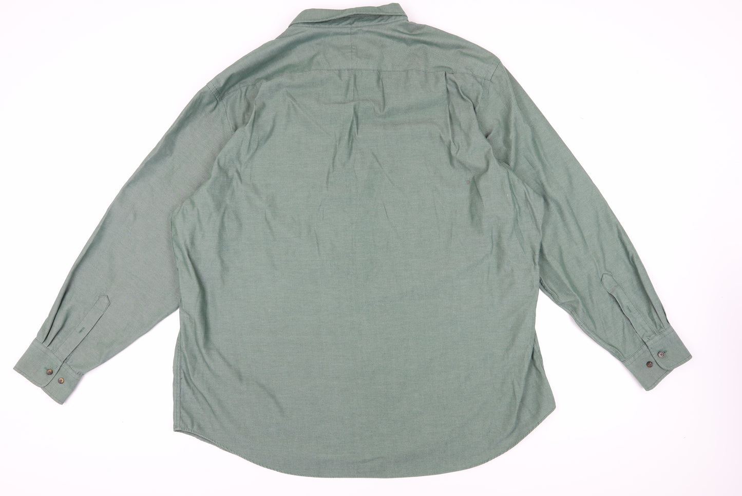 Charles Tyrwhitt Men's 3XL Green Button-Up Shirt