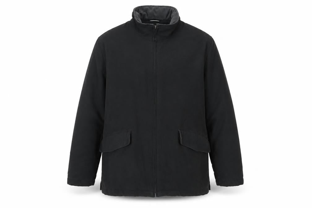 Front view of West Rock Men's Black Medium Windbreaker Jacket