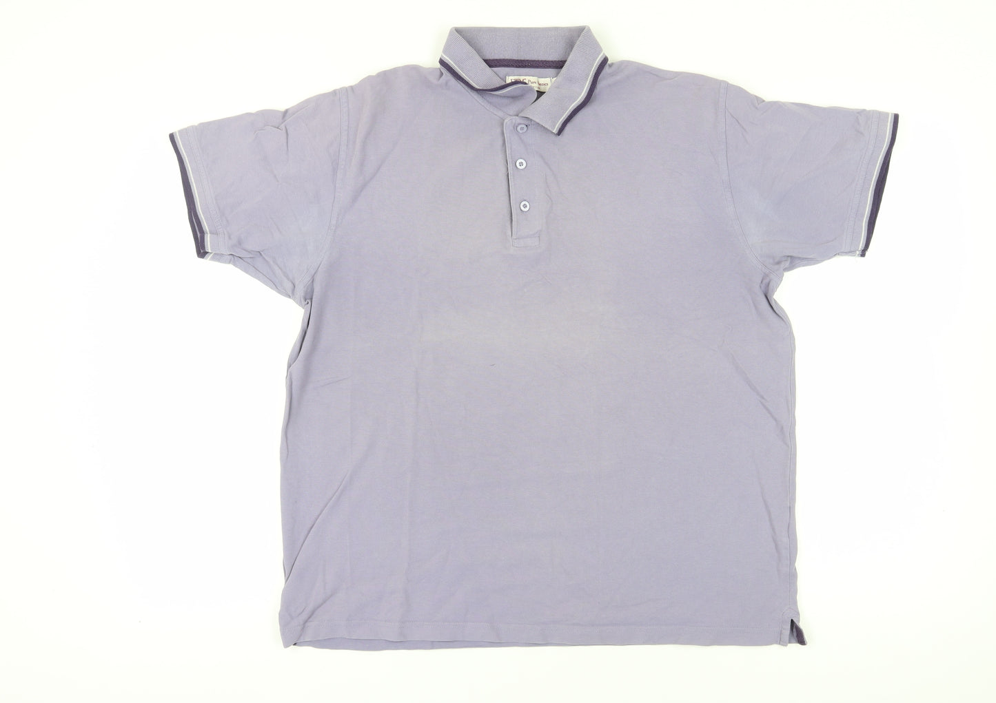 EWM Men's Blue Polo Shirt - Size L, Short Sleeve, Casual