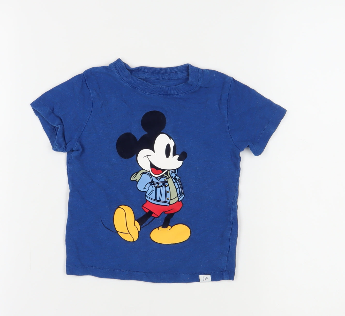 Gap Disney Girls Blue Mickey Mouse T-Shirt 3 Years