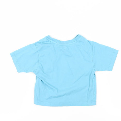 Nike Girls Blue Graphic T-Shirt - 4 Years