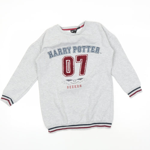 Wizarding World Boys Grey Harry Potter Seeker Sweatshirt 12-13 Yrs