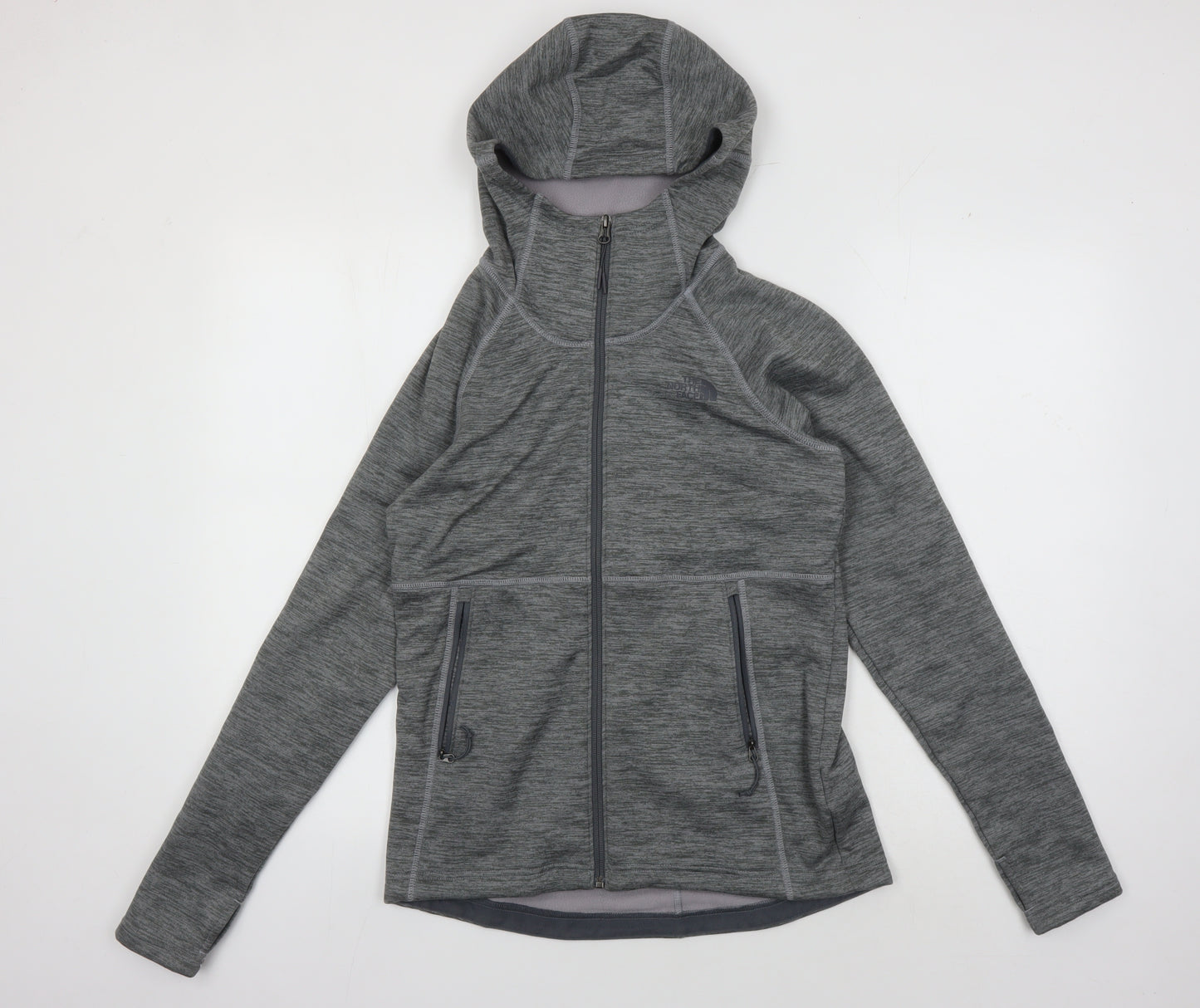 The North Face Women's Grey Full Zip Hoodie S