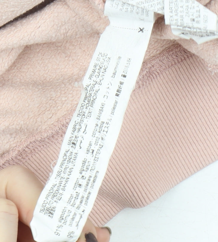 Zara Girls Pink Eiffel Tower Sweatshirt 11-12 Years