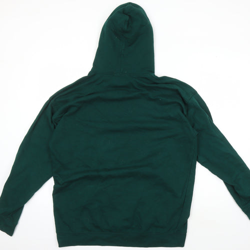 boohooMAN Green Pullover Hoodie Men's S
