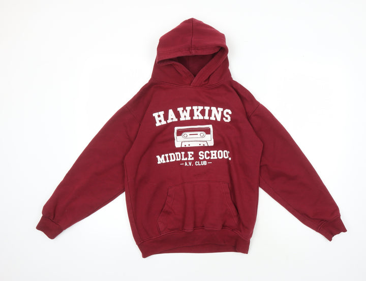 Uneek Boys Red Pullover Hoodie 11-12 Years