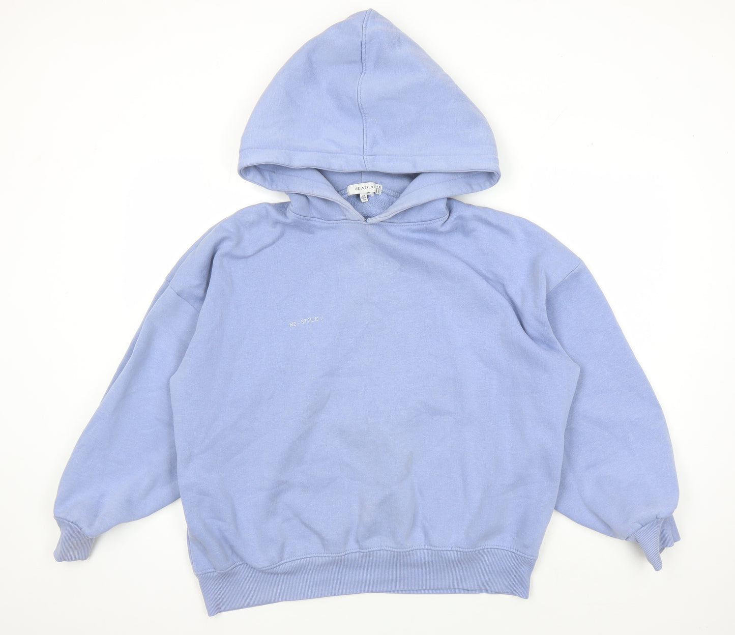 RE_STYLD Unisex Blue Pullover Hoodie S