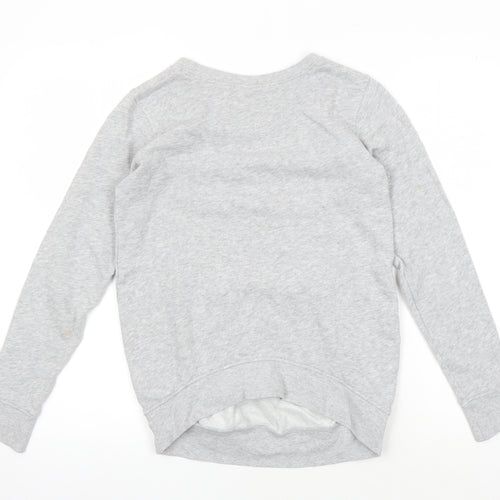 H&M Women's Grey Sequin Pullover Sweatshirt, Size S