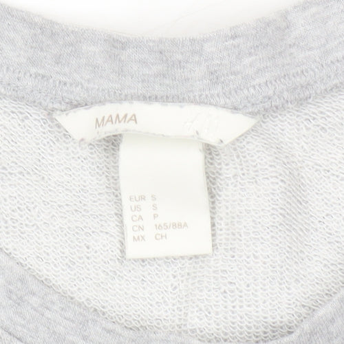 H&M Women's Grey Sequin Pullover Sweatshirt, Size S