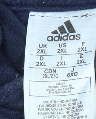 Adidas Men's Blue 2XL Pullover Hoodie