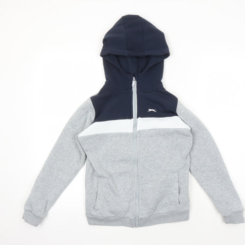 Slazenger Boys Grey Full Zip Hoodie 11-12 Years