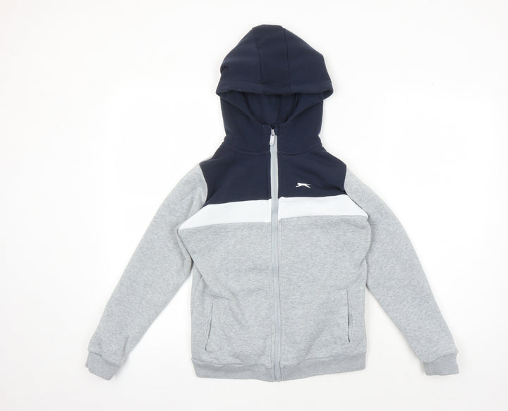 Slazenger Boys Grey Full Zip Hoodie 11-12 Years