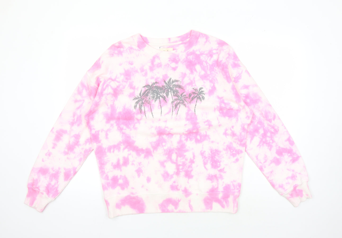 Hush Women's Pink Tie-Dye Sweatshirt, Size S, Lightweight