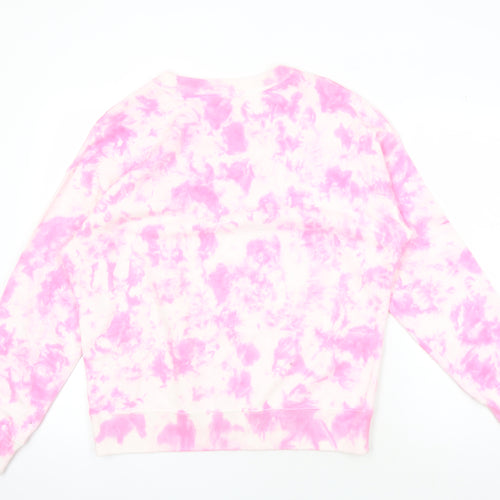 Hush Women's Pink Tie-Dye Sweatshirt, Size S, Lightweight