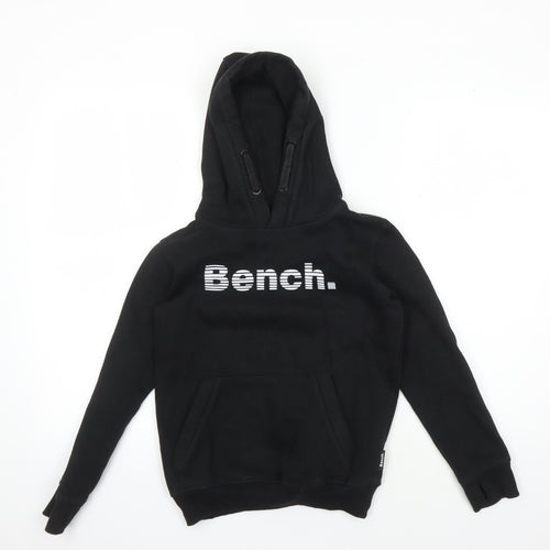 Bench Boys Black Pullover Hoodie 9-10 Years - Stylish & Comfortable