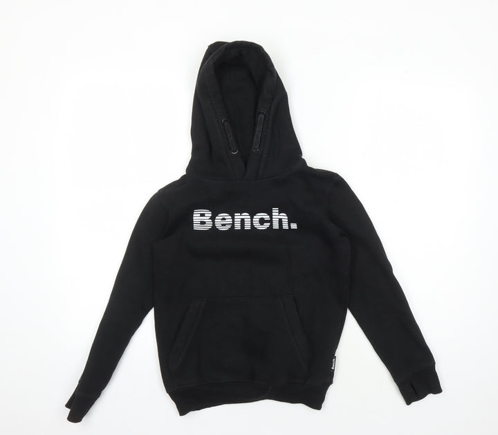 Bench Boys Black Pullover Hoodie 9-10 Years - Stylish & Comfortable