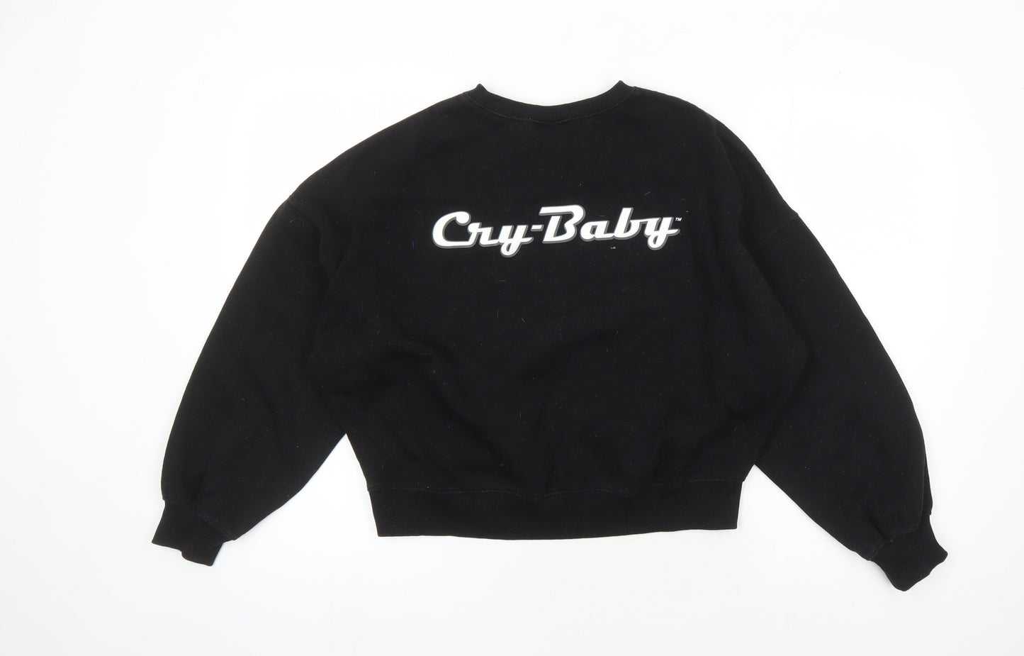 DIVIDED Unisex Black Graphic Print Sweatshirt S