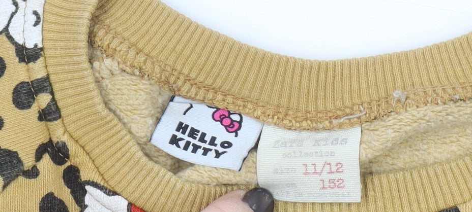 Hello Kitty Girls Multicoloured Animal Print Sweatshirt 11-12Y