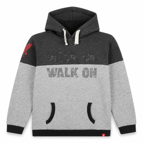 LFC Boys Grey Pullover Hoodie, 11-12 Years, Football Style
