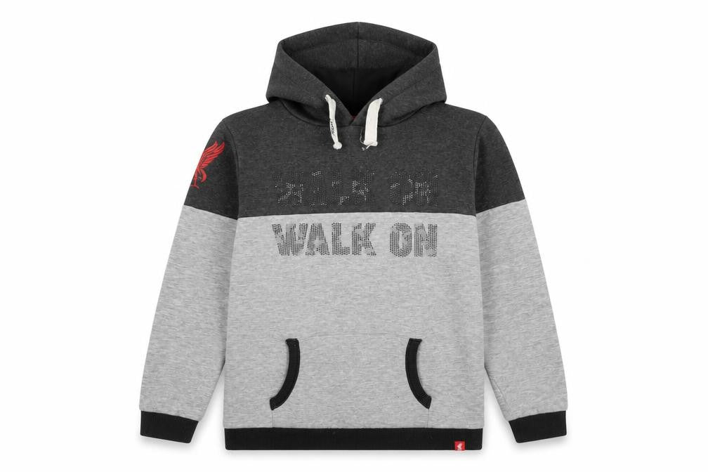 LFC Boys Grey Pullover Hoodie, 11-12 Years, Football Style