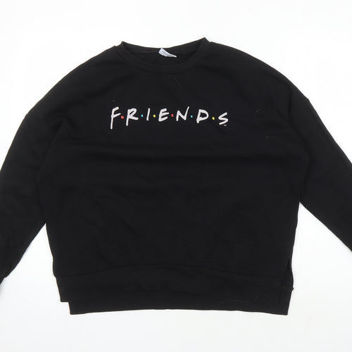 F.R.I.E.N.D.S Black Women's Pullover Sweatshirt S