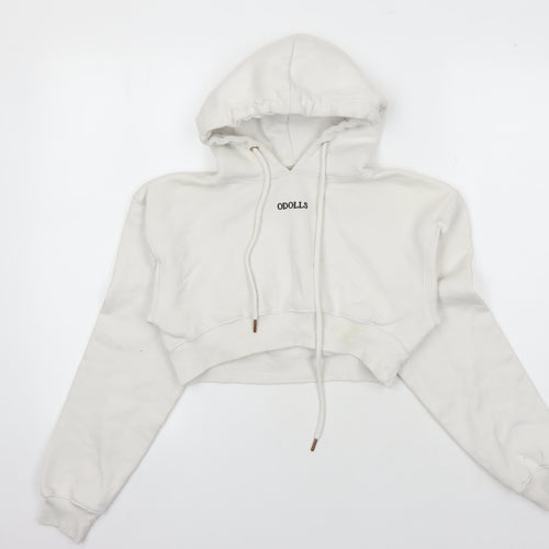 ODOLLS Women's White Hoodie Size 8 with Logo