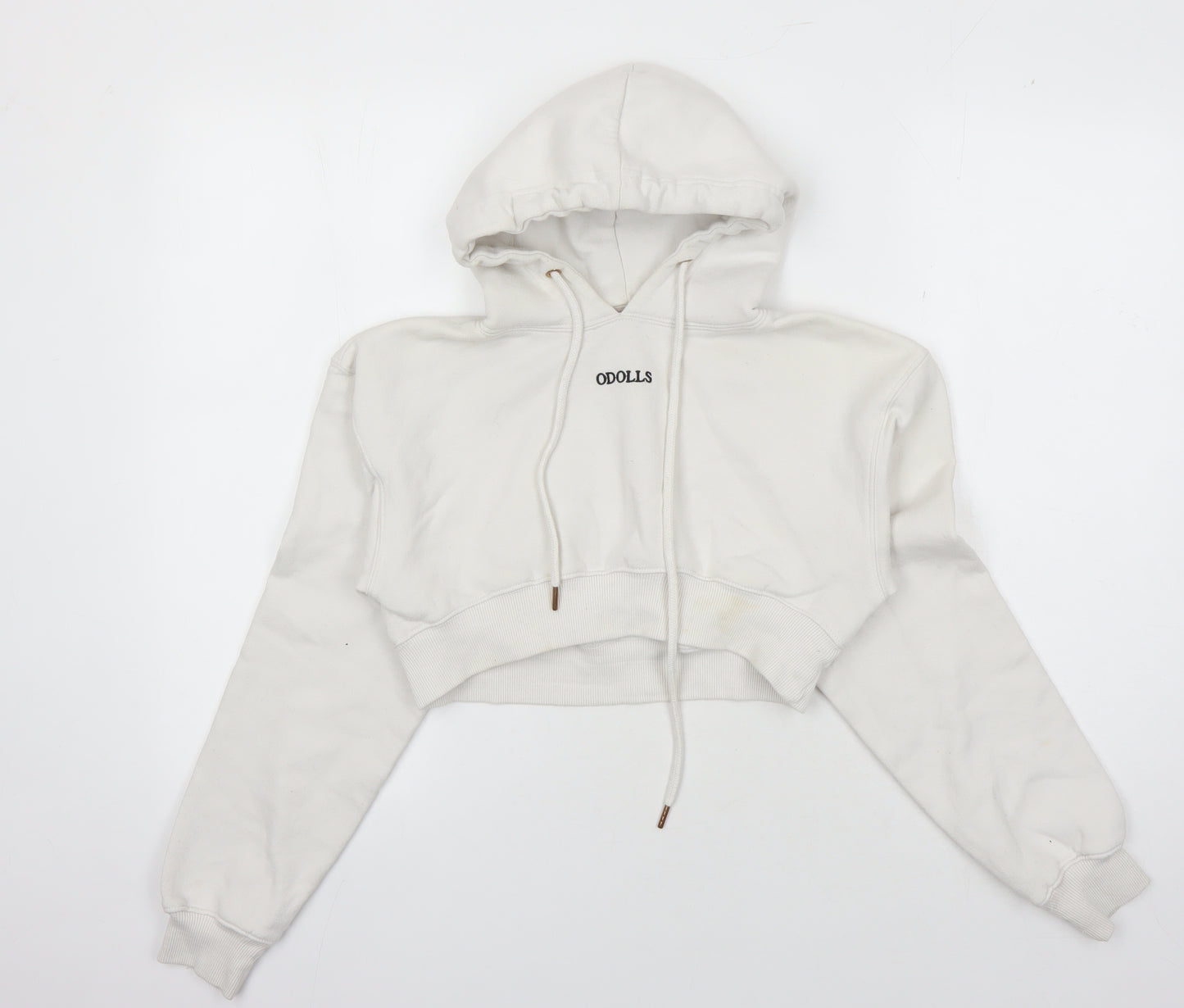 ODOLLS Women's White Hoodie Size 8 with Logo