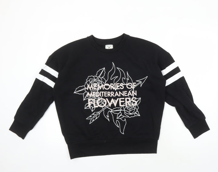 Each x Other Black Graphic Pullover Sweatshirt S