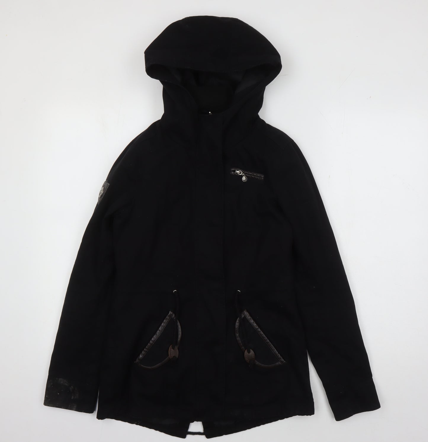 Aiki Women's Black Hooded Jacket XS Casual Wear