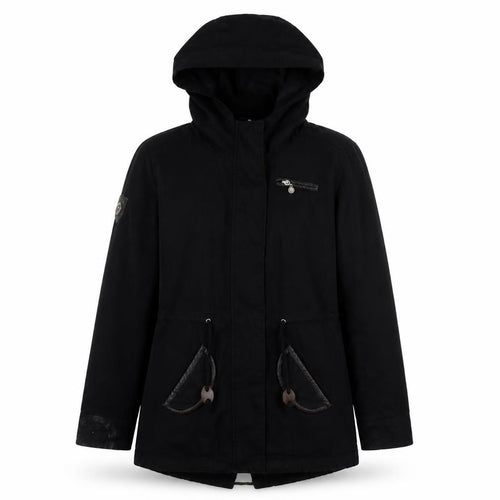 Aiki Women's Black Hooded Jacket XS Casual Wear