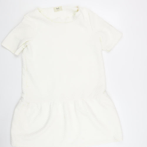 Hush Women's White Short Sleeve Dress Size 12