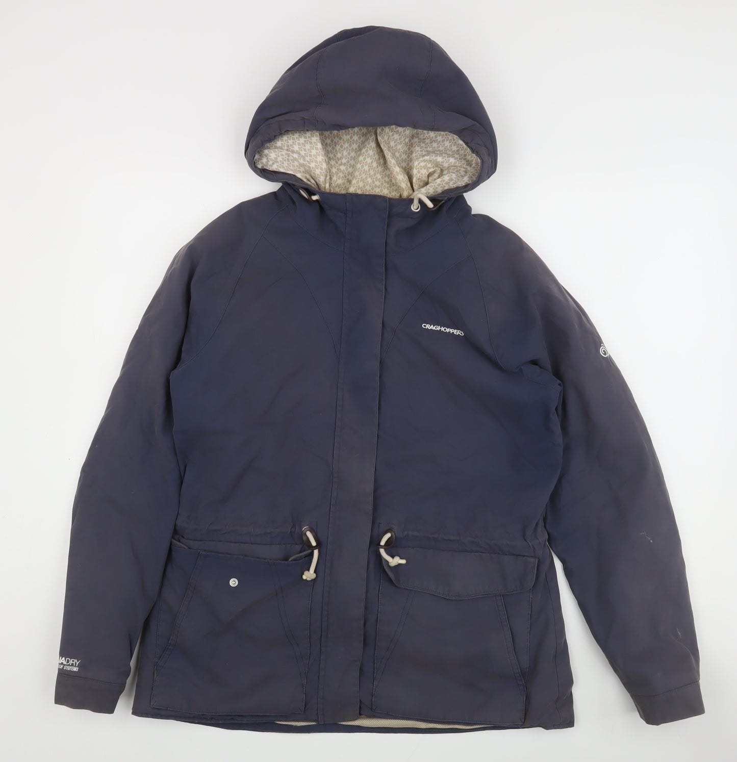 Craghoppers Women’s Blue Hooded Anorak Jacket Size 12