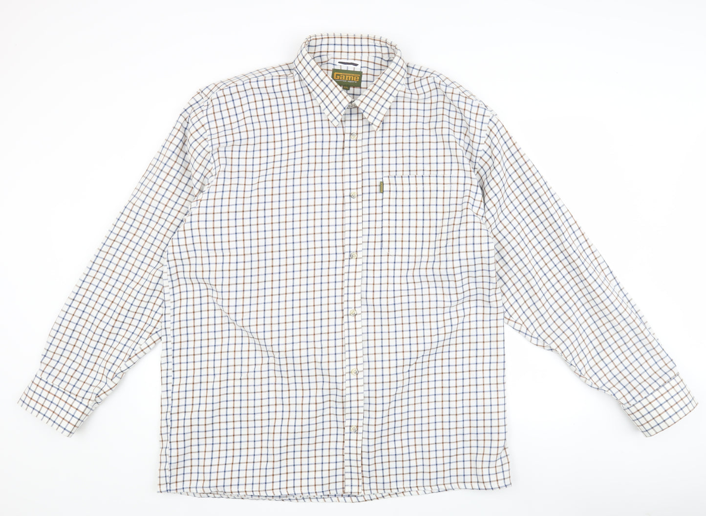 Game Men's 2XL Multicolour Check Shirt Long Sleeve