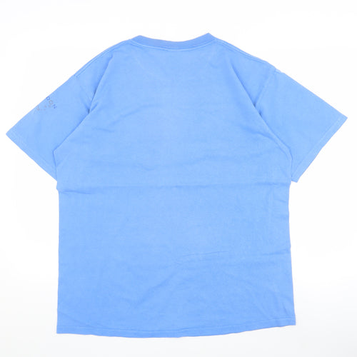 Gildan Men's Blue Shark Graphic T-Shirt, Large