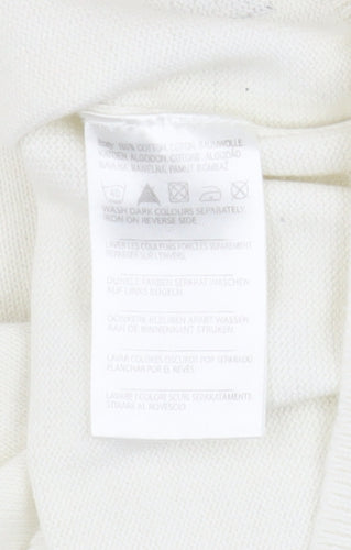 OSAKA N-Generation Men's White Henley Long Sleeve T-Shirt L