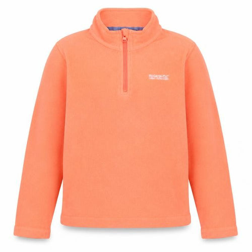 Regatta Girls Orange Fleece Hoodie 10 Years Pullover