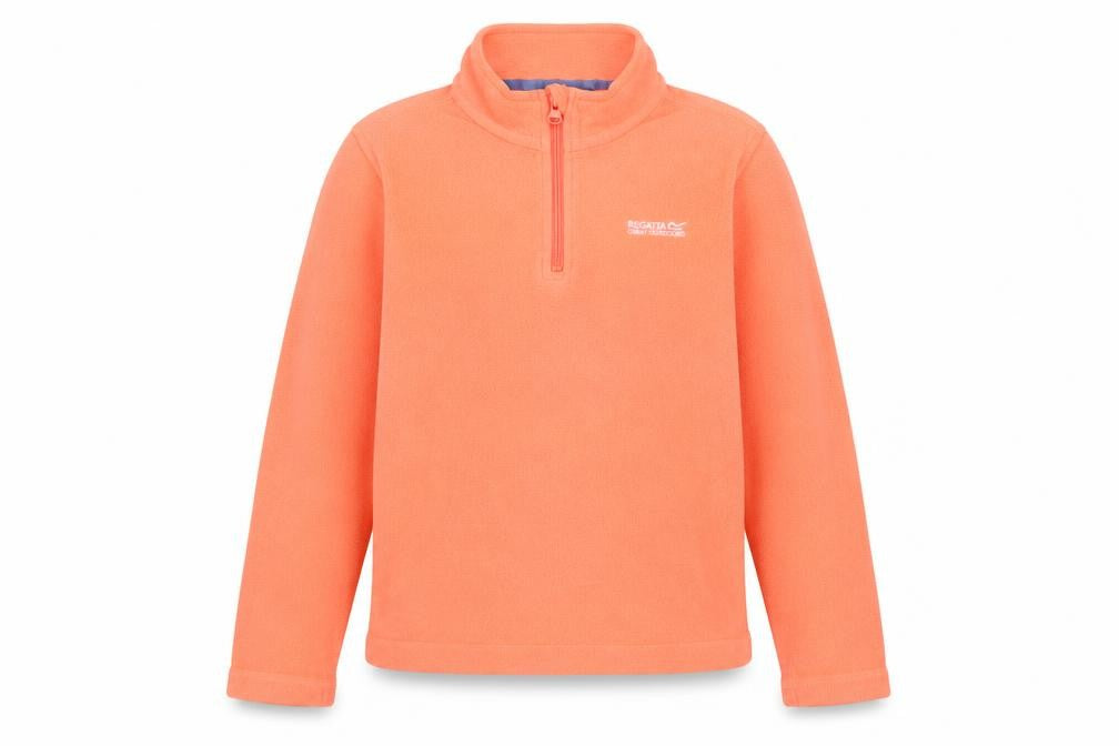 Regatta Girls Orange Fleece Hoodie 10 Years Pullover