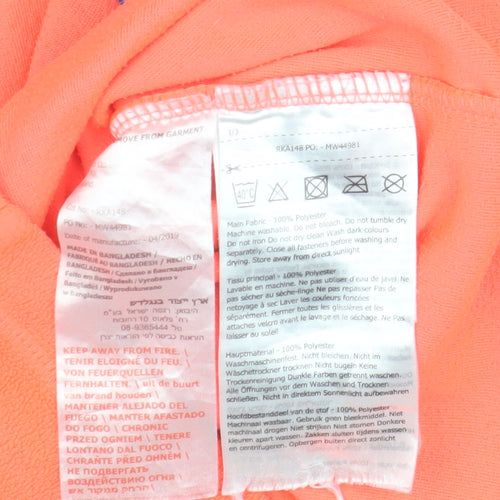 Regatta Girls Orange Fleece Hoodie 10 Years Pullover