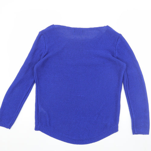 Guess Women's Blue XS Pullover Acrylic Jumper